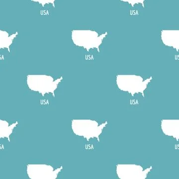 USA map in black  simple Ilustração Stock