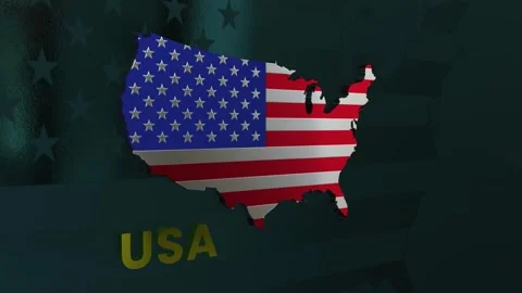 USA Map Stock Footage 279768926
