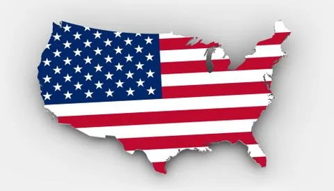 Usa map Stock Illustration