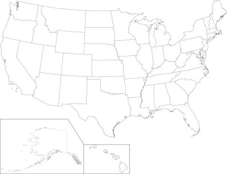 Usa map Stock Illustration