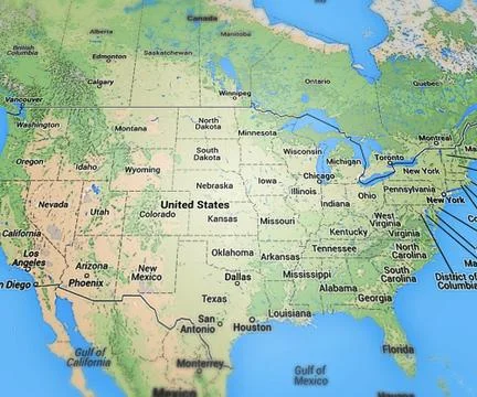 Usa map Stock Illustration
