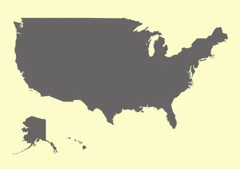 USA map Stock Illustration