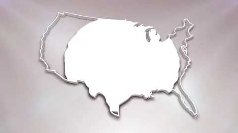 USA Map Intro 库存影片 241983742