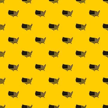 USA map pattern vector イラスト素材