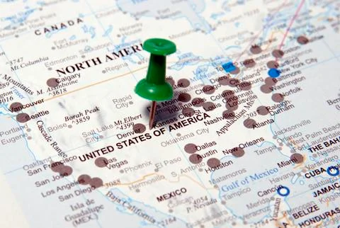 USA map Stock Photos