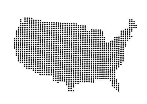 USA map vector illustration イラスト素材