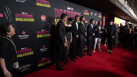USA: Marvel Studios' 'Deadpool &amp; Wolverine' World Premiere Stock Footage 280377968