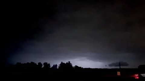 USA: Massive Sheet Lightning Over Colin County Texas Stock Footage 277093666