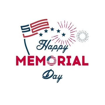 USA Memorial Day vector background Stock Illustration