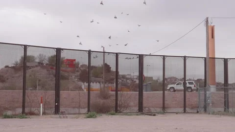 USA Mexico Border Stock Footage 162656646