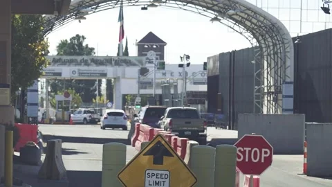 USA / Mexico Customs Stock Footage 267522814