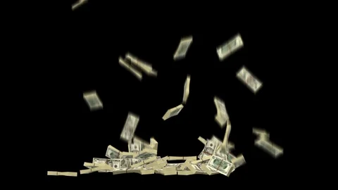 USA Money Falling  Down  Stock Footage 106486194