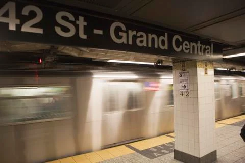 USA, New York City, Manhattan, 42 Street-Grand Central underground station Stock Photos