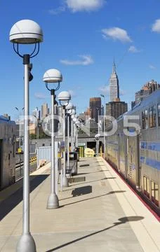 USA, New York City, Platform Stock Photos