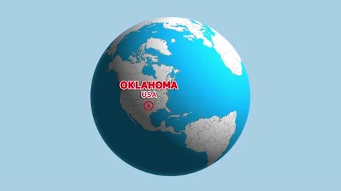 USA OKLAHOMA ZOOM IN FROM SPACE Stock Footage 177567152