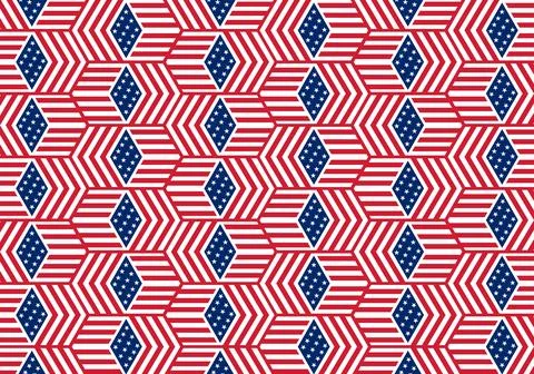 USA pattern background Stock Illustration