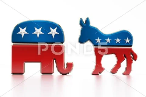 USA Political party symbols Stock Illustration