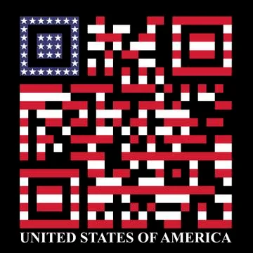 Usa qr code Stock Illustration