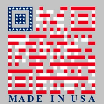 Usa qr code Stock Illustration