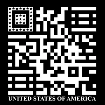 Usa qr code Stock Illustration