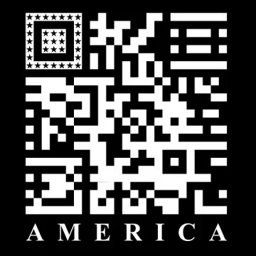Usa qr code Stockillustratie