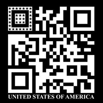 Usa qr code Stock Illustration