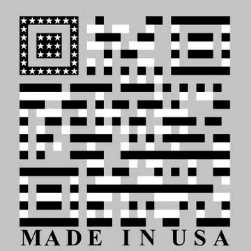 Usa qr code, vector Stock Illustration