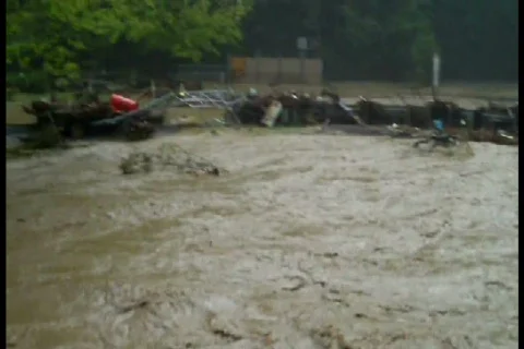 USA river flooding Stock Footage 559950