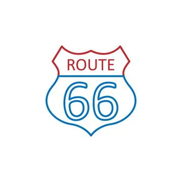 USA, route 66 icon. Element of USA culture icon. Thin line icon for website Illustrazione stock