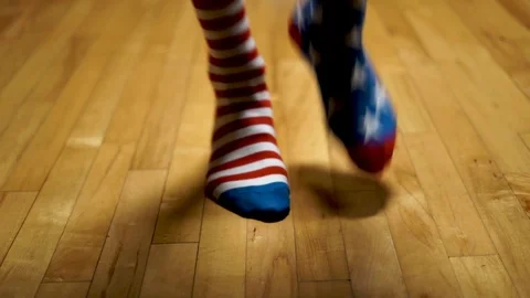 USA running in place Stock Footage 125400175