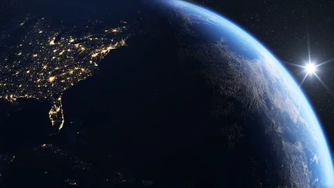 Usa seen from space 4K Stock Footage 97620995