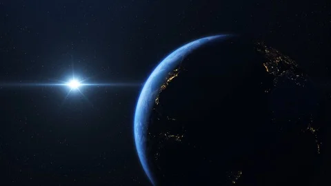 USA seen from space Stock Footage 96674484