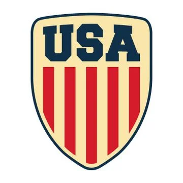 USA shield isolated Stock Illustration