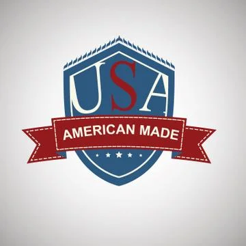 USA shield label Stock Illustration