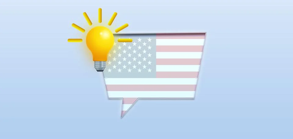 Usa speech Stock Illustration