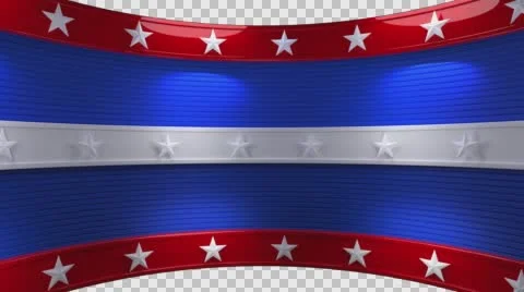 USA Stars Stripes Background Loop Stock Footage