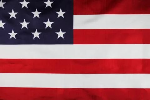 USA state flag close-up, background Stock Photos