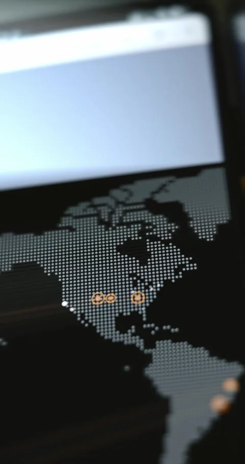 USA as target and source country of cyber attacks Stock Footage 321753535