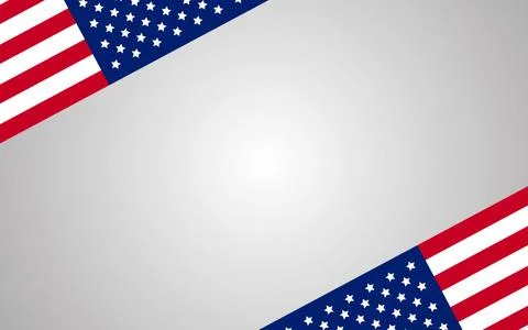USA template background with copy space. USA background illustration Stock Illustration