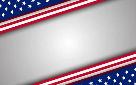 USA template background with copy space. USA background illustration Stock Illustration