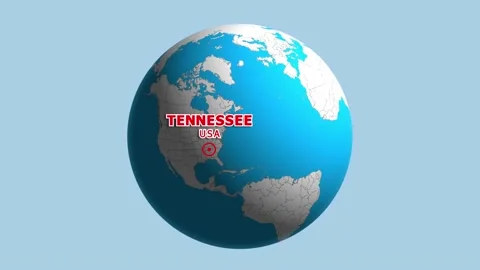 USA TENNESSEE ZOOM IN FROM SPACE Stock Footage 177567357