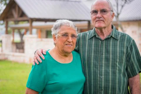 USA, Texas, Portrait of senior couple Stock Photos