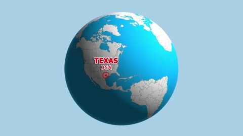 USA TEXAS ZOOM IN FROM SPACE Stock Footage 177567433