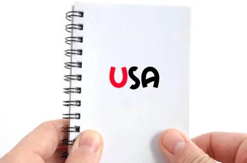 Usa text concept Stock Photos