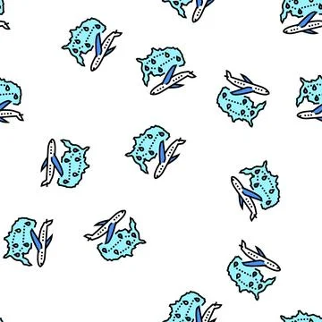 Usa travel vector seamless pattern Stock Illustration