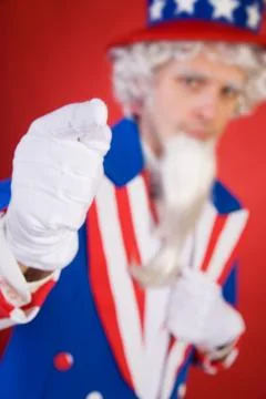 USA: Uncle Sam Pointing To Camera Stock Photos