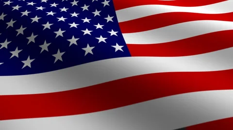 USA United states loop Flags flag flags nation country Nations united Stock Footage 5191881