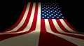 USA US American Flag Curving Upward Stars and Stripes Large Big HD Footage