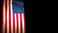 USA US Flag Vertical Closeup Waving CG HD Footage