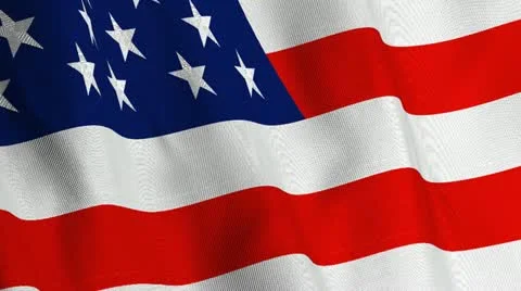 USA V3 Waving Flag Stock Footage 12393822